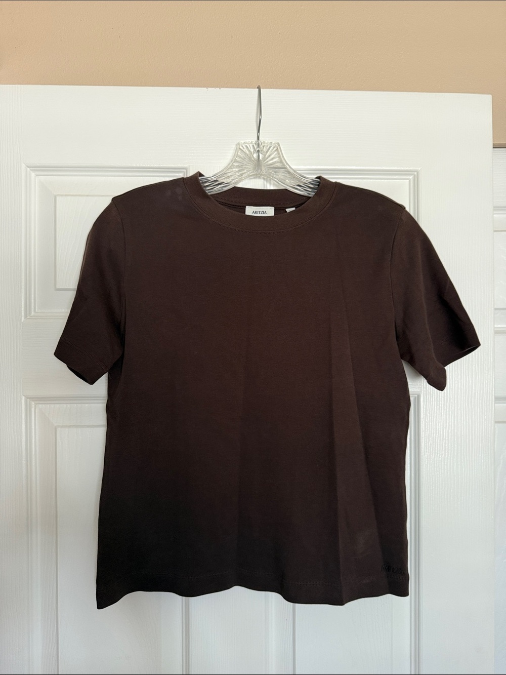 Aritzia Babaton Function Rich Mocha Brown T-Shirt 2XS
